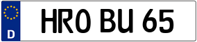 Trailer License Plate